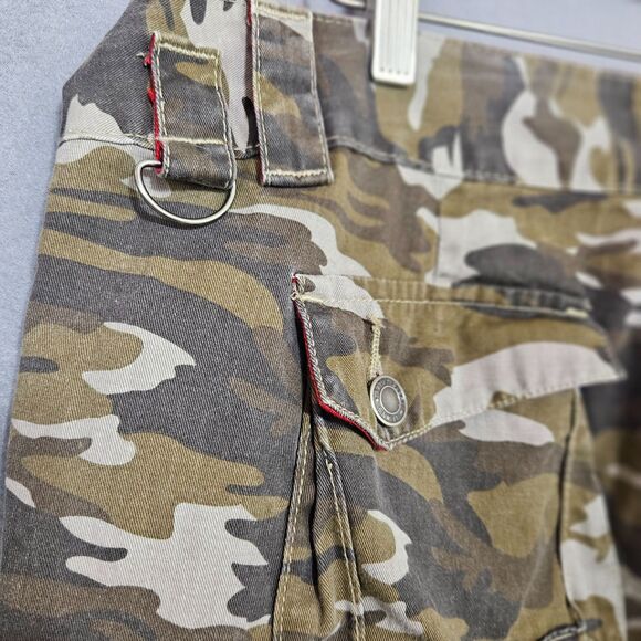 Camo Cargo Plus Size Joggers Women's 18 Full Legnth Grunge Camper 100% Cotton - Picture 4 of 8